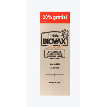 Biovax -  BIOVAX Pearl intensywnie regenerująca maseczka do włosów Kolagen & Perły 125 ml